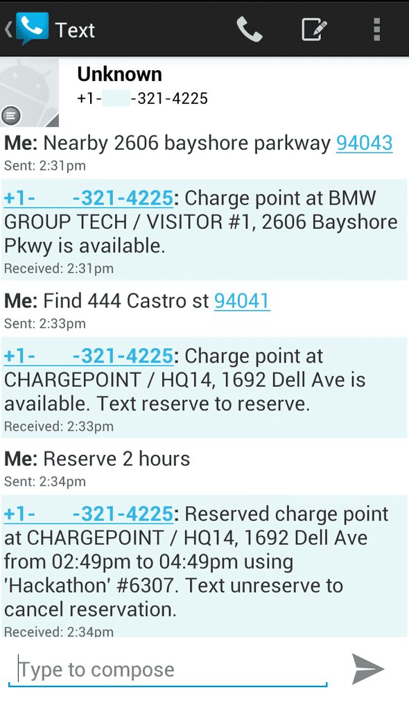 Find, reserve and drive to a ChargePoint station