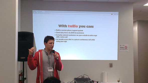 Tony Mataya from Twilio introducing their API